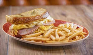 HAM, CHEESE, AND EGG SANDWICH
