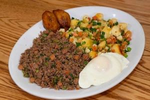 MIGAS CON CARNE MOLIDA 