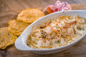GRATINATED SHRIMPS