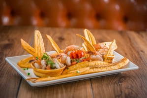 MONTADITOS CHIPS CON CAMARONES