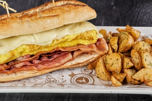 BACON, CHEESE, AND EGGS