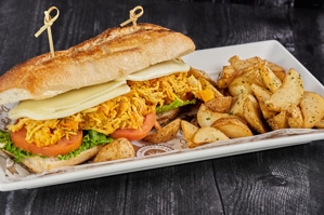 SHREDDED CHICKEN AND MOZZARELLA CHEESE
