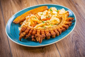 MIGAS WITH PORK CRACKLINGS