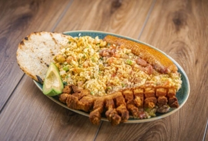 TYPICAL CALENTADO WITH PORK CRACKLINGS